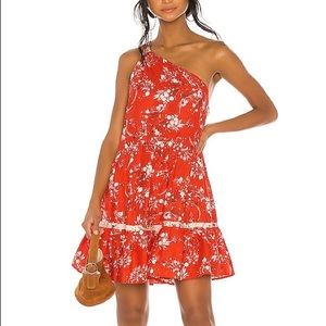 Free People All Mine One Shoulder Floral Dress